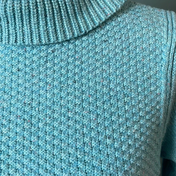 Talbots Turtle Neck Cotton Speckled Sweater size Small Petite knit - Picture 2 of 5